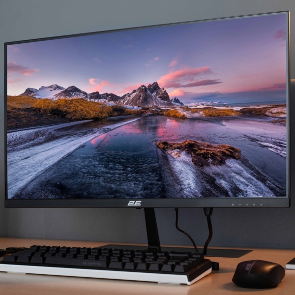 Монитор 2E 23.8″ D2423B D-Sub, HDMI, MM, IPS, 75Hz, FreeSync