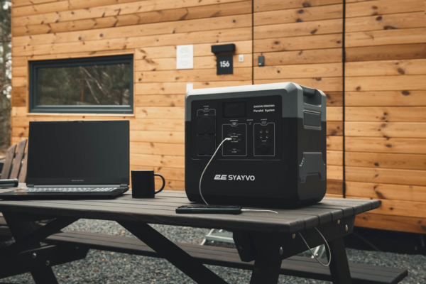 Power Station 2E Syayvo 2400W/2560Wh, WiFi/BT, Parallel System, Fast Charging