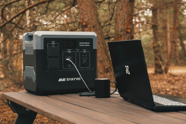 Power Station 2E Syayvo 2400W/2560Wh, WiFi/BT, Parallel System, Fast Charging