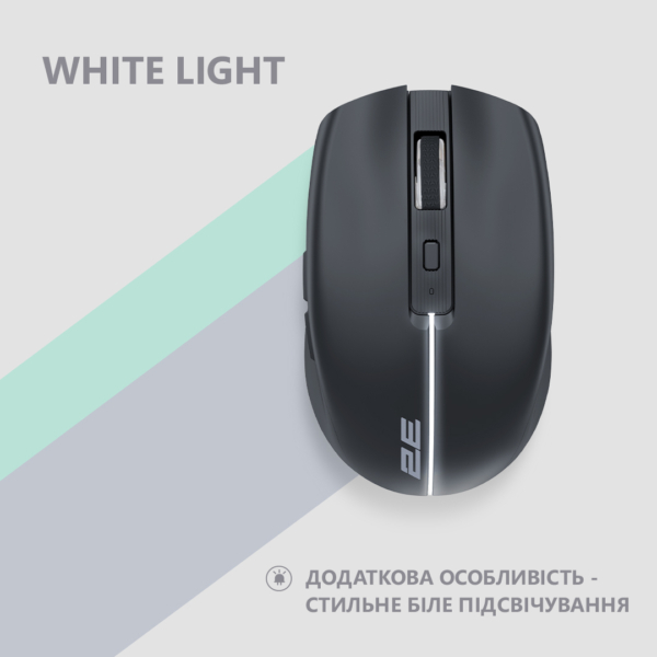 Mouse 2E MF270 Rechargeable, White LED, WL, black