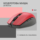 Mouse 2E MF2030 Rechargeable, WL, red