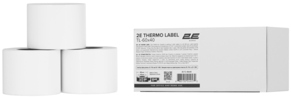 2E Thermo label TL-60×40 (3 roll)