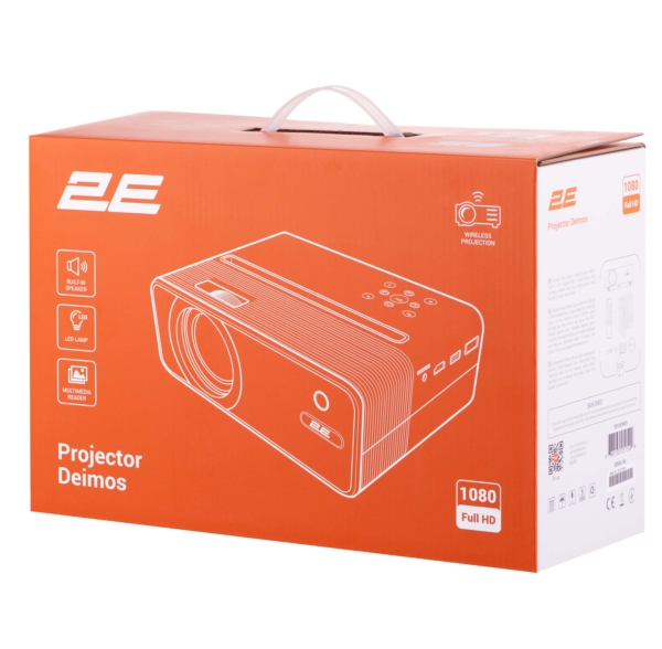 2E Projector Deimos FHD, 200 lm, LED, 1.57, WiFi