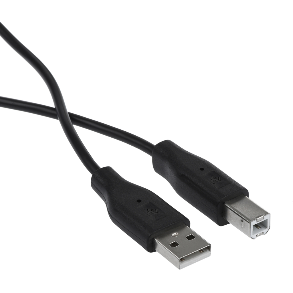 Кабель 2E USB-A (AM/BM) DSTP, 1.8m, black