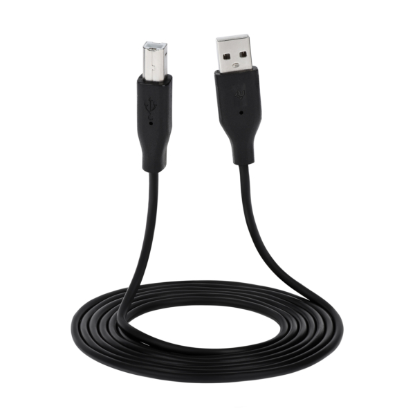 Кабель 2E USB-A (AM/BM) DSTP, 1.8m, black