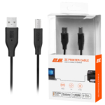 2E Кабель USB-A > USB-B синхронізації 3м, чорний