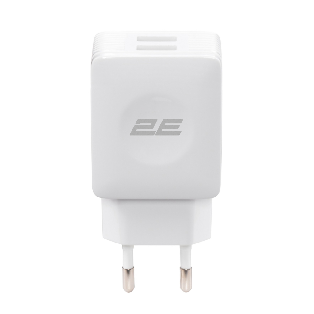 2E Wall Charger 12W 2хUSB-A, white