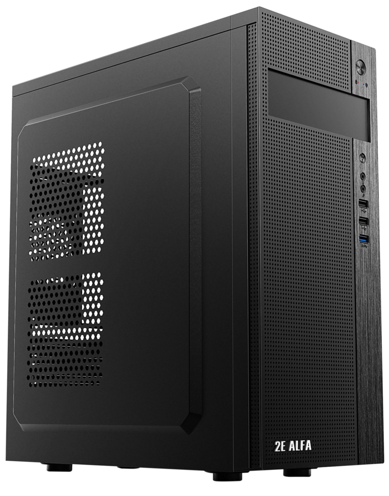 Корпус 2E Alfa E185 без БП 1xUSB3.0, 2xUSB2.0 VGA 310мм ATX чёрный