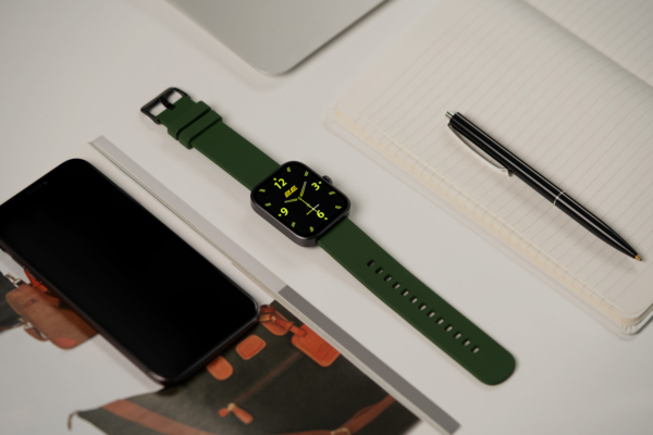 Смарт-годинник 2E Alpha SQ Music Edition 46мм, 1.78″, 368×448, AMOLED, BT 5.2, Чорно-зелений