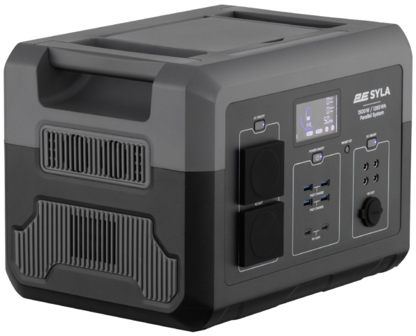 Portable Power Station 2E Syla, 1500 W, 1280 Wh, WiFi/BT, Parallel System, Fast Charging