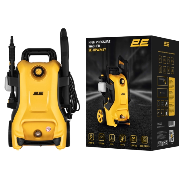 Минимойка высокого давления 2E AquaClean 175 2400Вт 175бар 500л/ч шланг 10м 10.35кг