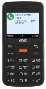 Mobile phone 2E T180 MAX 2.3″ 2SIM, 1000mAh, Чорний