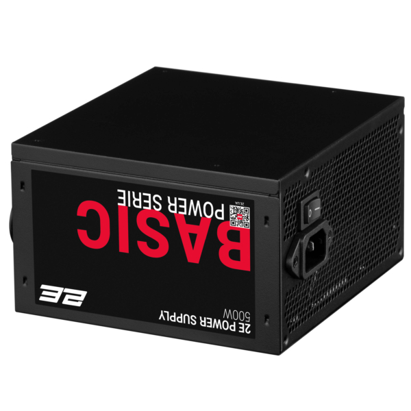 Блок живлення 2E Basic Power  (500W), 80%, 120мм, 1xMB 24pin(20+4), 1xCPU 8pin(4+4), 3xMolex, 4xSATA, 2xPCIe 8pin(6+2)