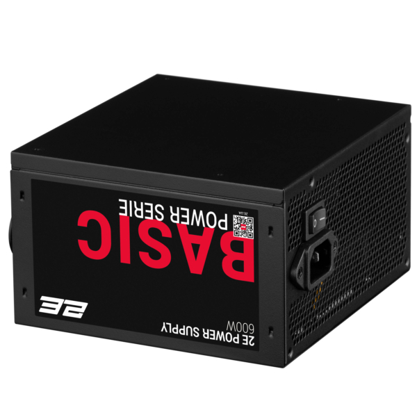 Блок живлення 2E Basic Power  (600W), 80%, 120мм, 1xMB 24pin(20+4), 1xCPU 8pin(4+4), 3xMolex, 4xSATA, 2xPCIe 8pin(6+2)