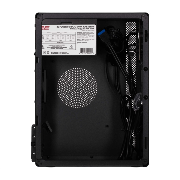 Корпус 2E Credo V200B-400 с БП 2E ATX400, 2xUSB3.0, 1×80мм, VGA 250мм, mATX, чёрный