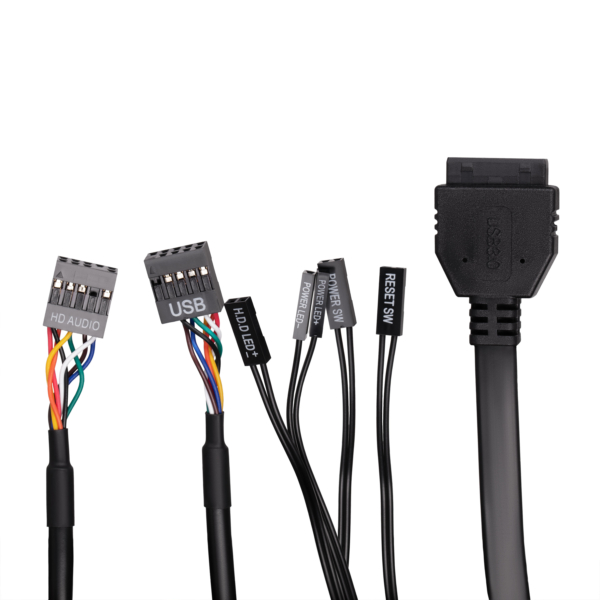 Корпус 2E Alfa E185-400 з БЖ 2E ATX400W, 1xUSB3.0, 2xUSB2.0, VGA 310мм, ATX, чорний