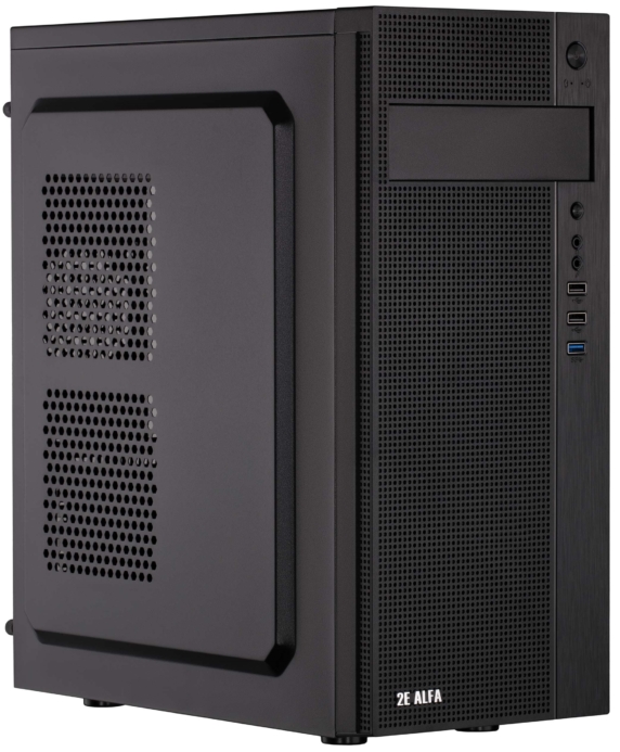 Корпус 2E Alfa E185-400 с БП 2E ATX400W 1xUSB3.0, 2xUSB2.0 VGA 310мм ATX чёрный
