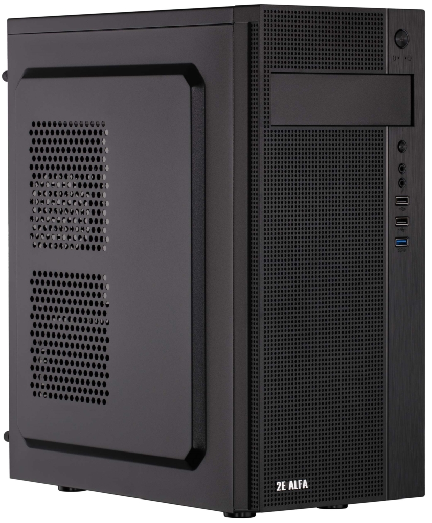 Корпус 2E Alfa E185-400 с БП 2E ATX400W 1xUSB3.0, 2xUSB2.0 VGA 310мм ATX чёрный