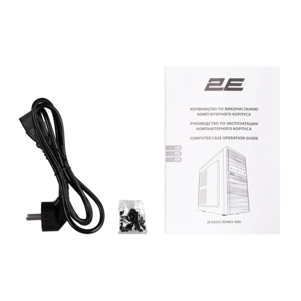 Корпус 2E Basis RD863-400 с БП 2E ATX400 2xUSB2.0 VGA 320мм mATX чёрный
