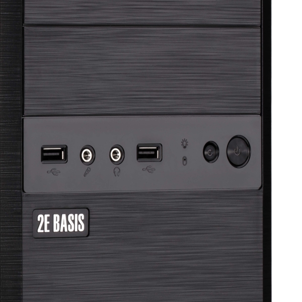Корпус 2E Basis RD863-400 с БП 2E ATX400 2xUSB2.0 VGA 320мм mATX чёрный