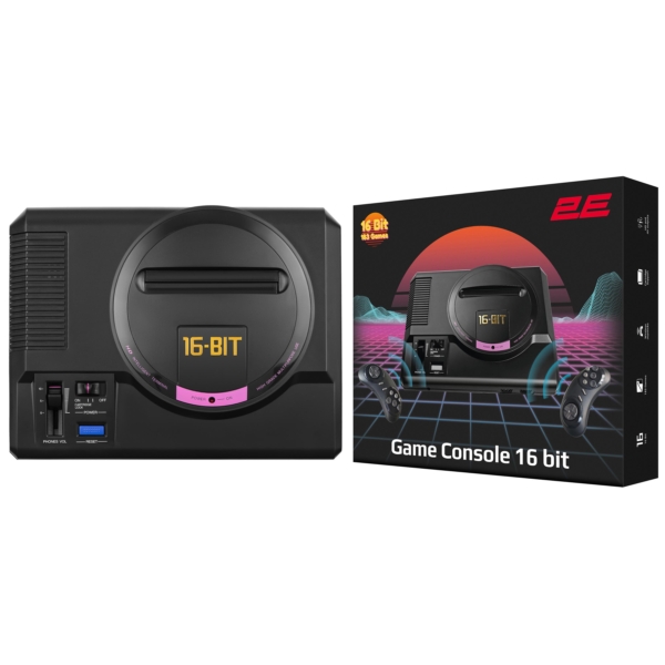 Игровая консоль 2Е 16bit HDMI (2 беспроводных геймпада, 183 игр)