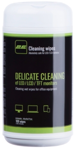 Wet wipes 2E for office equipment, 12х12cm, 100pcs