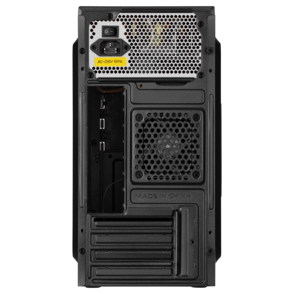 Корпус 2E TeamX TMX03 с БП 2E ATX400W, 2xUSB2.0, 1×80мм, VGA 220мм, mATX, чёрный