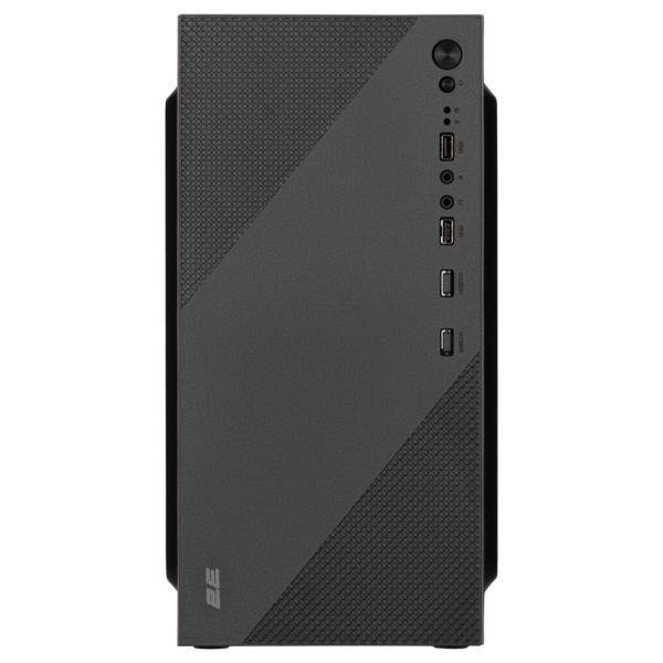 Корпус 2E TeamX TMX04 с БП 2E ATX400W, 2xUSB2.0, 1×80мм, VGA 220мм, mATX, чёрный