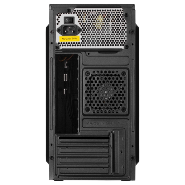 Корпус 2E TeamX TMX04 с БП 2E ATX400W, 2xUSB2.0, 1×80мм, VGA 220мм, mATX, чёрный