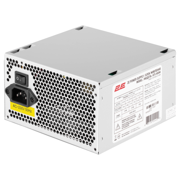 Корпус 2E TeamX TMX04 с БП 2E ATX400W, 2xUSB2.0, 1×80мм, VGA 220мм, mATX, чёрный