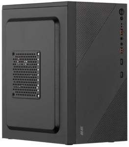 Корпус 2E TeamX TMX04 с БП 2E ATX400W, 2xUSB2.0, 1×80мм, VGA 220мм, mATX, чёрный