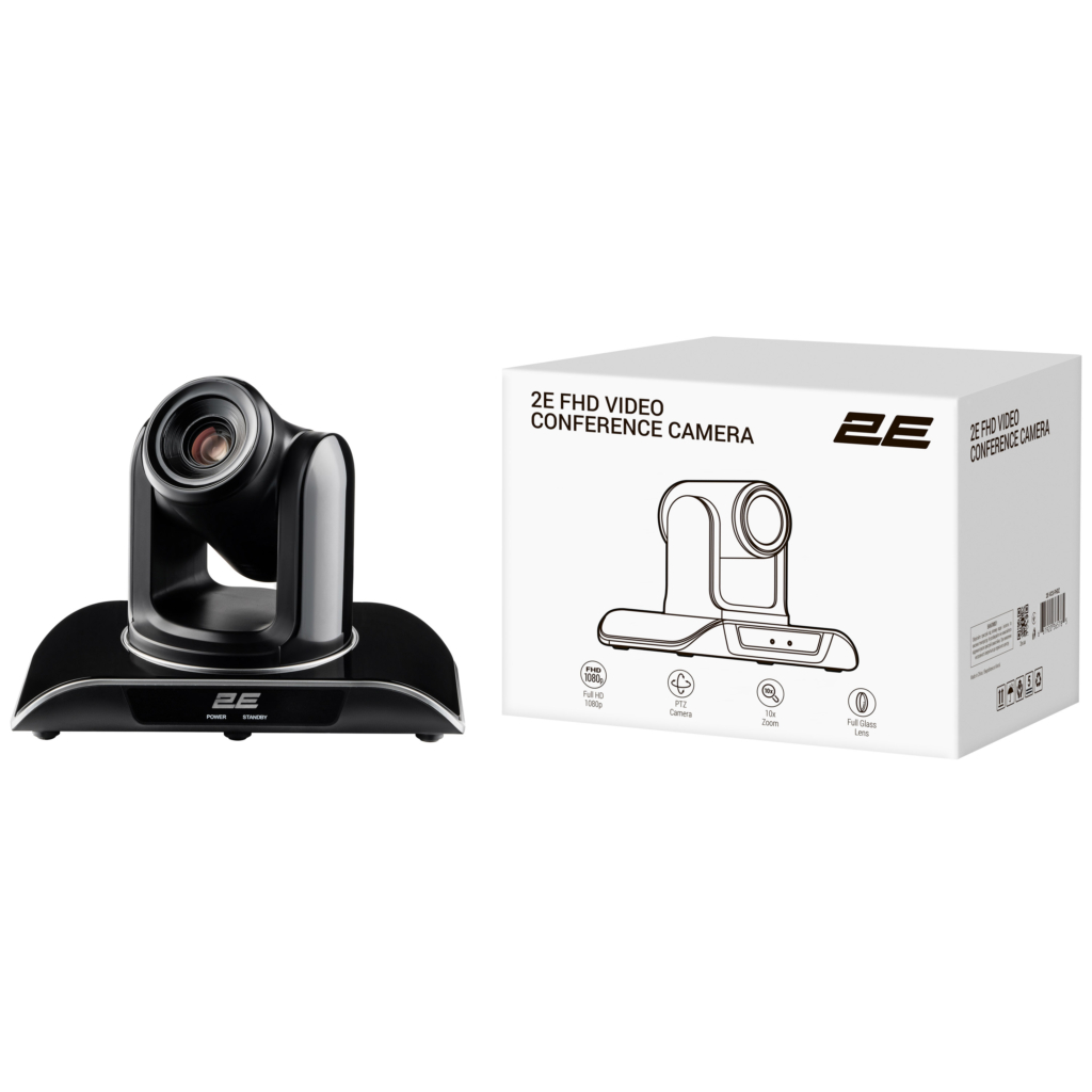 Видео конференц камера 2E FHD ZOOM Grey