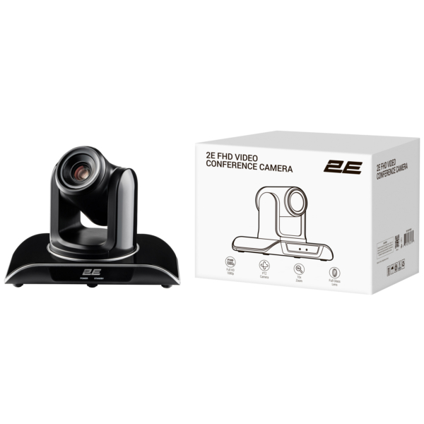 Видео конференц камера 2E FHD ZOOM Grey