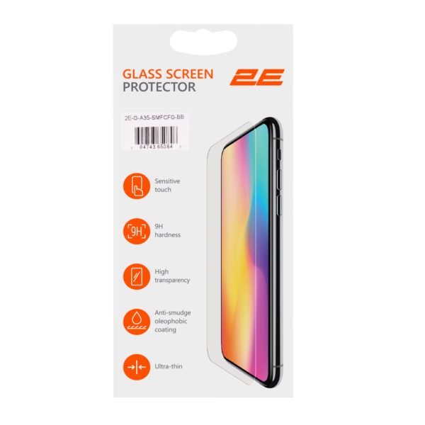 Захисне скло 2E для Samsung Galaxy A35 5G (A356), 2.5D FCFG, (1 Pack), чорна рамка