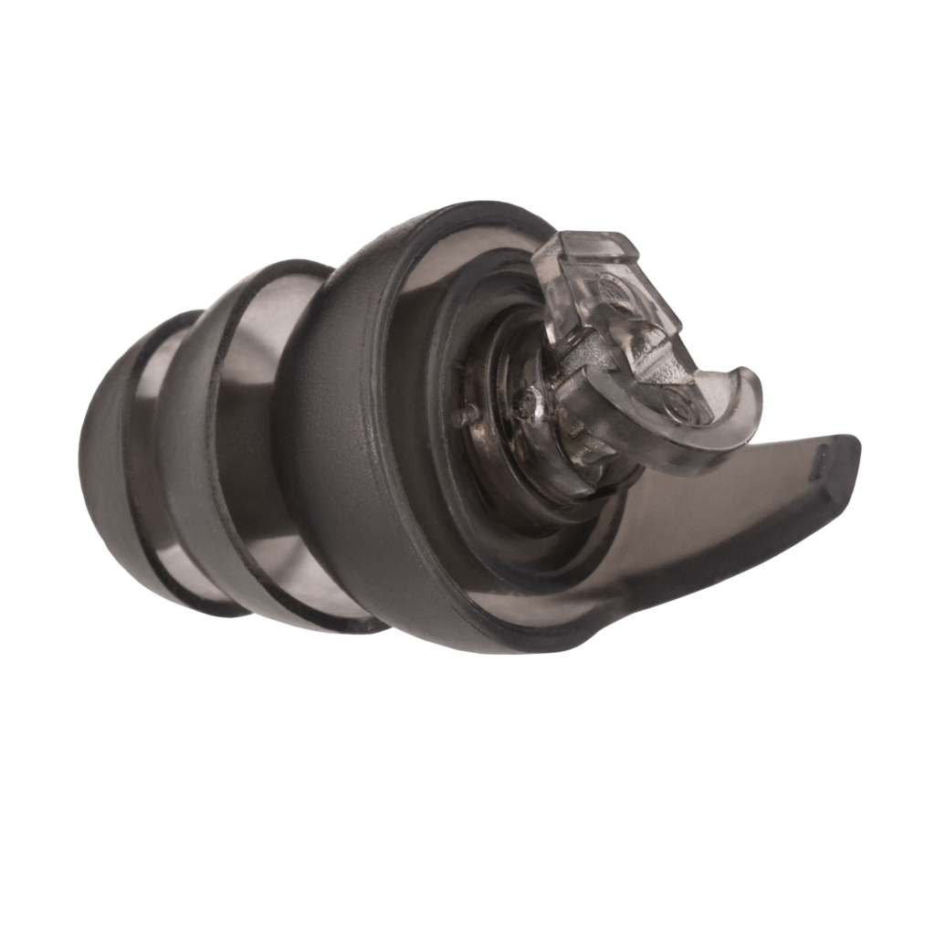 2E Tactical Protective earplugs Switch EP1 Black with a switch, size L, NRR 22/14 dB, passive