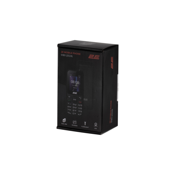 Mobile phone 2E S180 2024 1.77″ 2SIM, 600mAh, Black