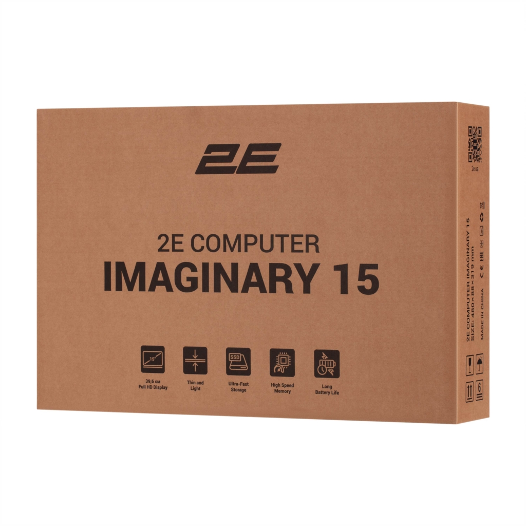 Ноутбук 2E Imaginary 15.6″ FHD IPS AG, Intel i3-1215U, 8GB, F512GB, UMA, DOS, Чорний