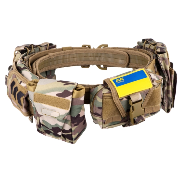 2E Tactical Тактический ремень с 5-ю подсумками, камуфляж