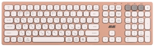 2E Keyboard membrane KS270 109key, WL/BT, EN/UK, pink-white