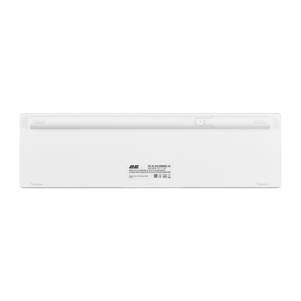 Клавіатура ножнична 2E KS270 109key, WL/BT, EN/UK, сріблясто-білий