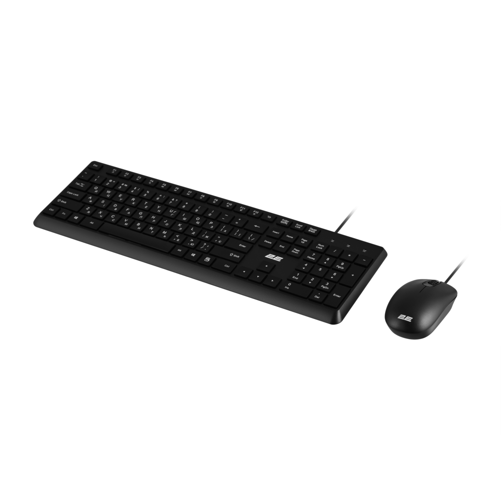 Комплект клавиатура и мышь 2E MK405 USB-A, EN/UK, чёрный