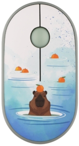 Мышь 2E MF300 CAPYBARA:TANGERINE Silent WL BT, зелёный