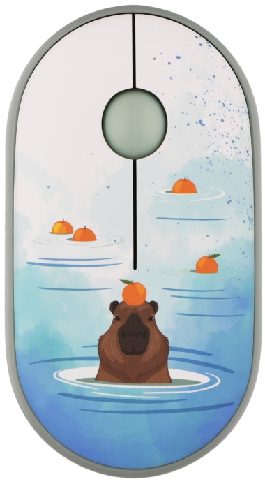 Мышь 2E MF300 CAPYBARA:TANGERINE Silent WL BT, зелёный