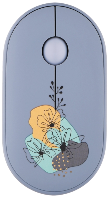 Мышь 2E MF300 FLORA:MALLOW Silent WL BT, синий