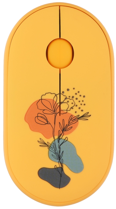 Мышь 2E MF300 FLORA:POPPY Silent WL BT, жёлтый