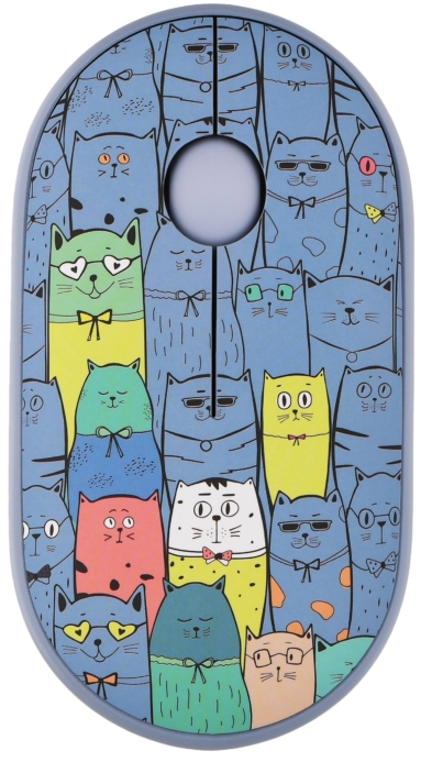 Мышь 2E MF300 PETS:CATS Silent WL BT, синий