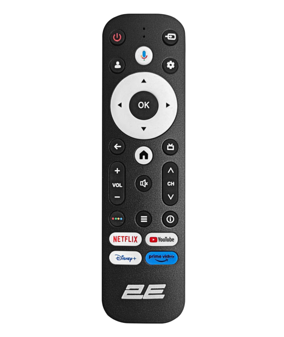 Телевізор 55″ 2E QLED 4K 60Hz Smart Google TV Black
