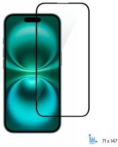Защитное стекло 2E для Apple iPhone 16(6.1), 2.5D FCFG, (1 Pack), черная рамка