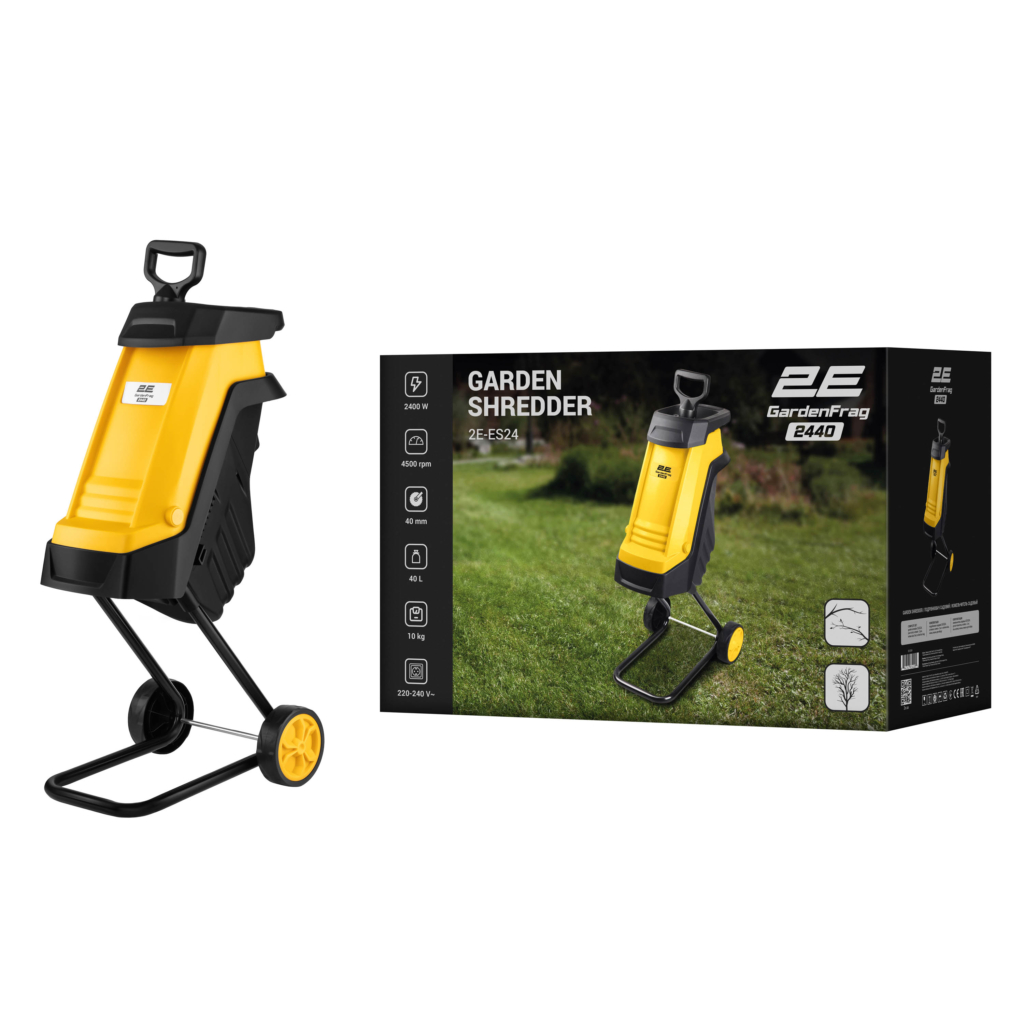 2E Garden shredder network GardenFrag 2400W 40mm 40l 10kg knife