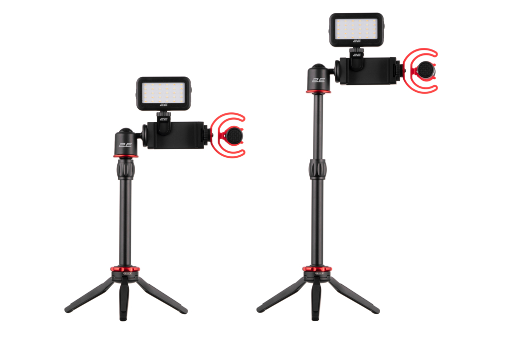 Микрофон с триподом для мобильных устройств 2Е MM011 Vlog KIT, 3.5mm